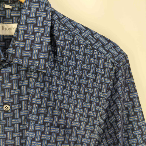 ジムトンプソン JIM THOMPSON 総柄 シルクシャツ メンズ import:M